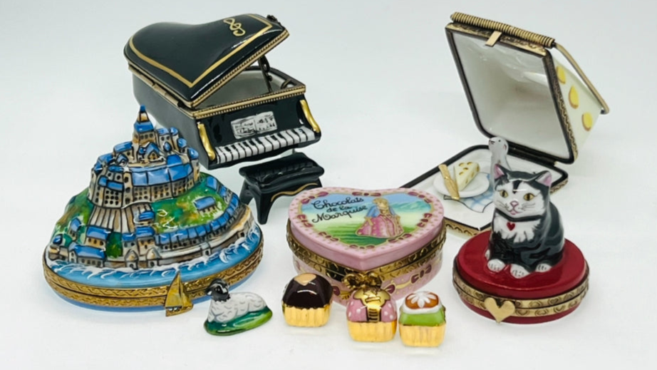リモージュボックス くま フランス リモージュ テディベア 小物入れピルケース リモージュボックス くま フランス リモージュ テディベア 小物